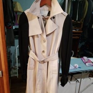 Roksanda Two Tone Black Khaki Belted Trench